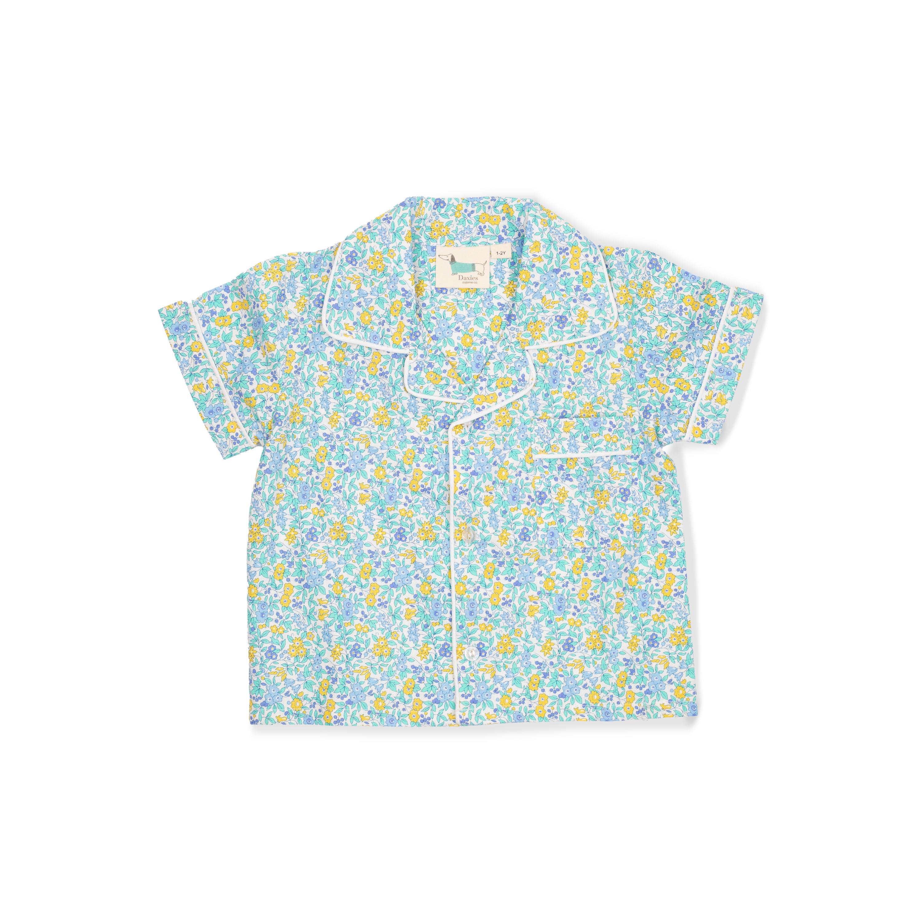 Liberty - Flower Show Sunrise Blue & Yellow